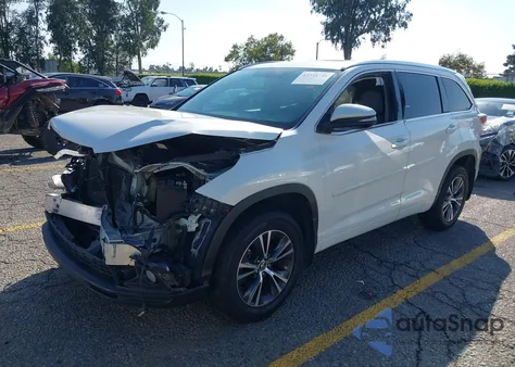 2016 Toyota Highlander Xle V6 from USA, damaged, VIN 5TDKKRFH8GS505912